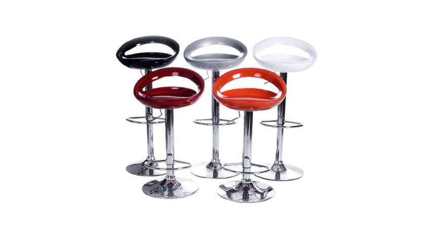 Tabouret de bar / cuisine rouge moderne pvc comet