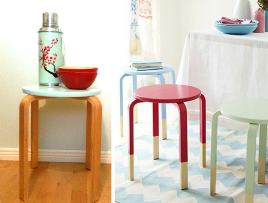 Tabouret ikea turquoise