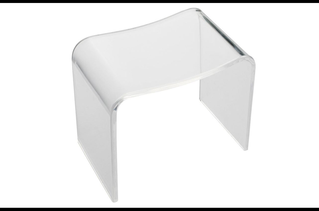 Tabouret de douche blanc