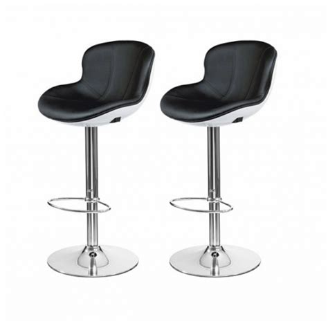 Tabouret de bar noir x2 elite