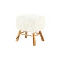 Mini tabouret fourrure