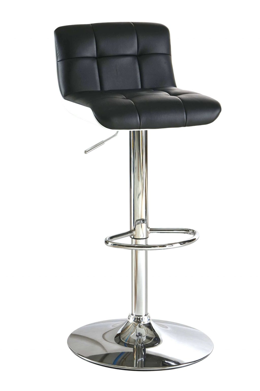 Tabouret de bar noir et blanc pas cher