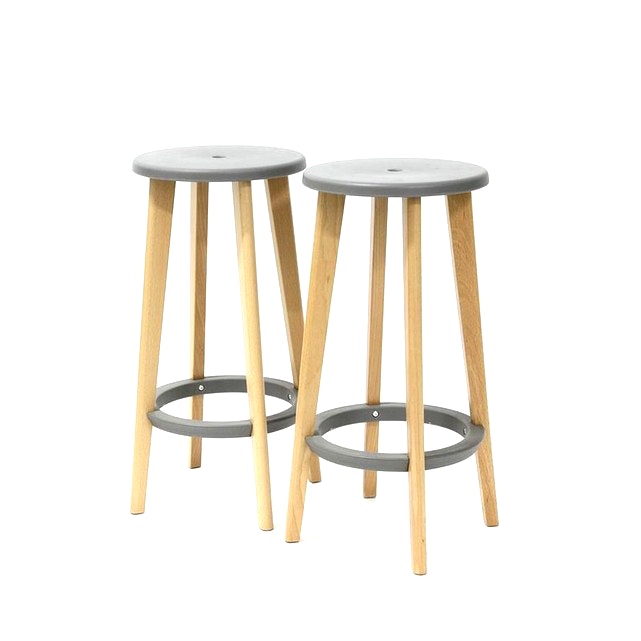 Tabouret de bar industriel effet rouille lot de 2 usino